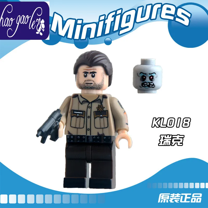 30 шт. Haogaole kl018 последние DIY Building Blocks Цифры The Walking Dead Рик Daryl Карл Negan Super Heroes Дети