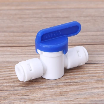 

Equal Straight 1/4'' OD Hose Quick Connector Ball Valve RO Water Filter Kitchen