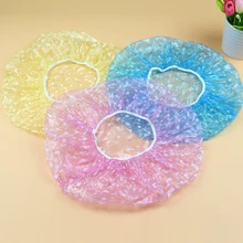 Салон волос производство 3 шт одноразовые пластиковые точки волны эластичная водонепроницаемая шапочка для душа Спа утолщаются точка шляпа гостиничный сервис