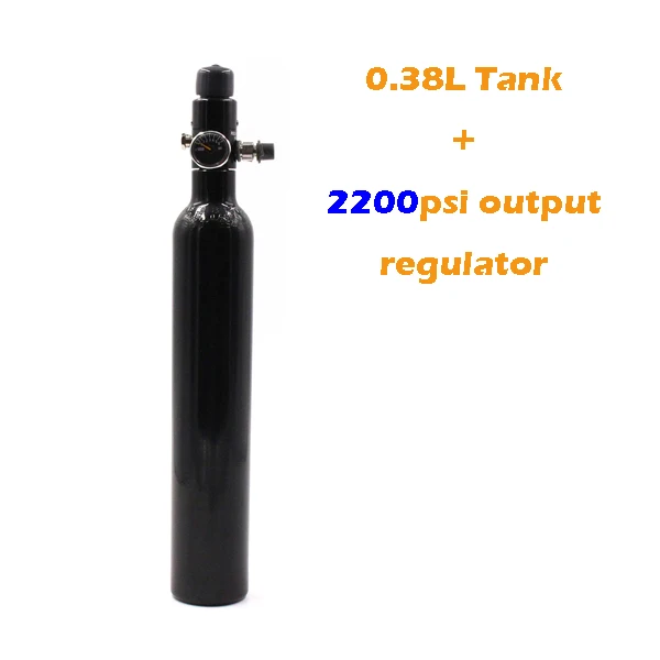 tank 2200psi output QUPB PCP пейнтбольное оборудование 0.38L газовый бак сжатый воздух высокого давления цилиндр 3000PSI w/регулятор 5/8-18UNF резьба TKU038 - Цвет: tank 2200psi output