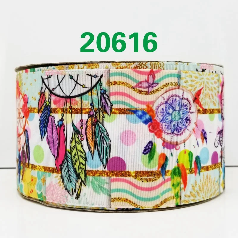 50 ярдов мультфильм Единорог напечатанный grosgrain ленты 20903 - Цвет: 20616