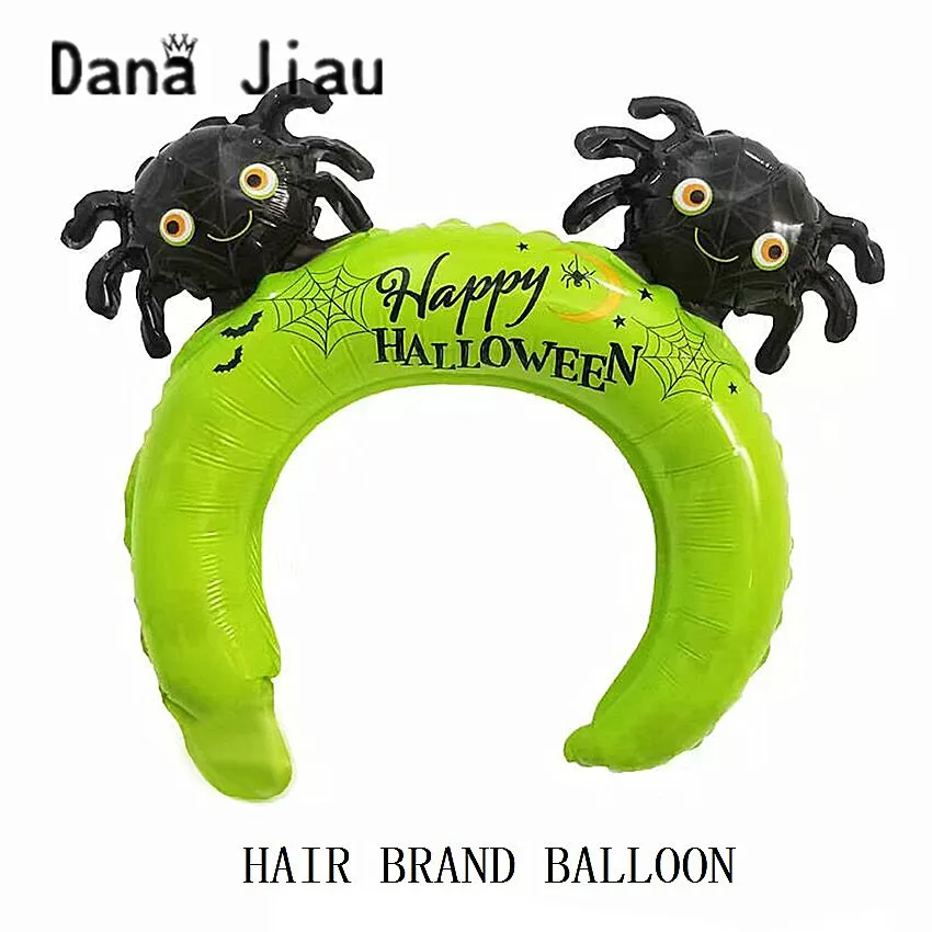 dana jiau NEW HAPPY Halloween party decoration helium air foil balloon pumpkin ghost Pirate Ship hair brand sorceress toy sale