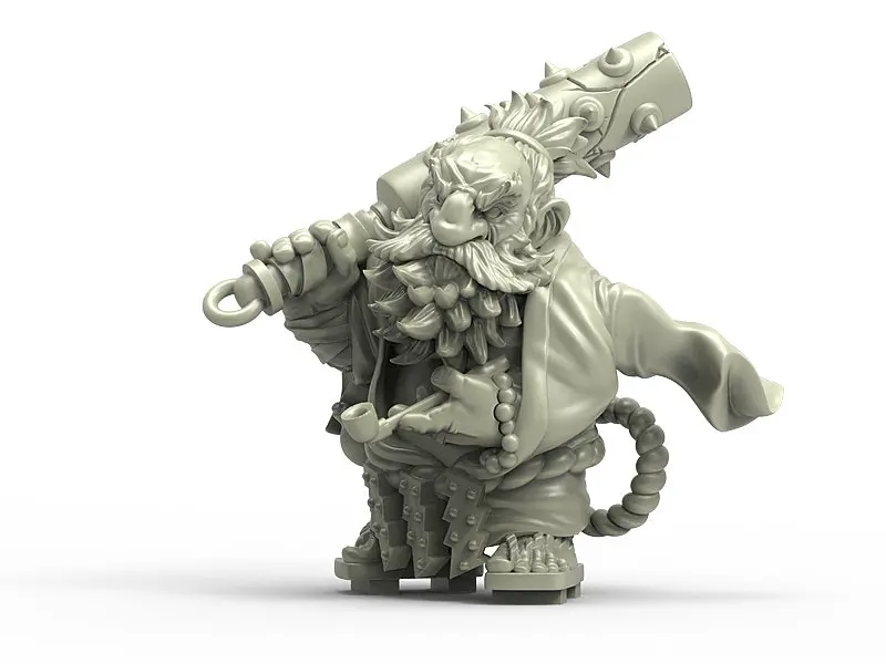 

[Loong Way Miniatures] Durgin Paint Forge Goiko Demon Hunter 32mm Resin Miniature