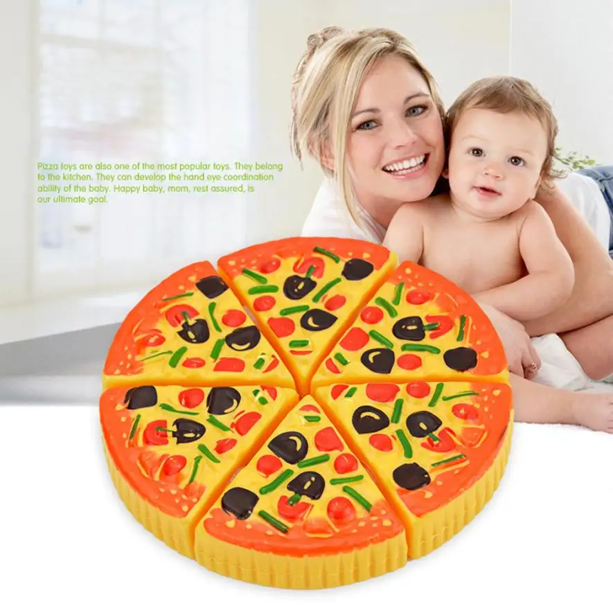 Childrens Kids Pizza Slices Toppings Pretend Dinner Kitchen Play Food