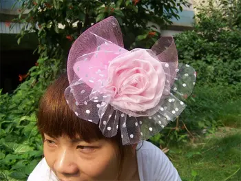 

wholesale FASCINATOR ,dances,races,weddings,Party HAT costume flower hair Hat pink h508