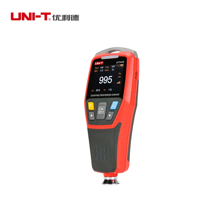 UNI-T UT343D цифровой датчик толщины покрытия 0-1250um lcd Auto Fe/NFe автомобильная краска эмалированная пленка толщиномер USB Регистратор данных