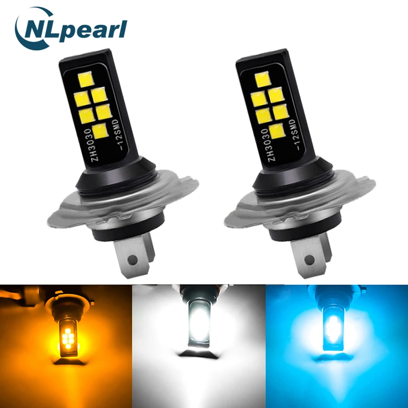 

NLpearl 2x H11 Led 3000K Car Fog Lamp H1 H3 Led H7 9005 HB3 9006 HB4 H9 H8 Led Canbus 3030SMD 6000K 8000K Driving Running Light