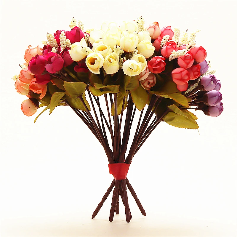 Искусственные цветы из искусственного шелка свадебные украшения для невесты