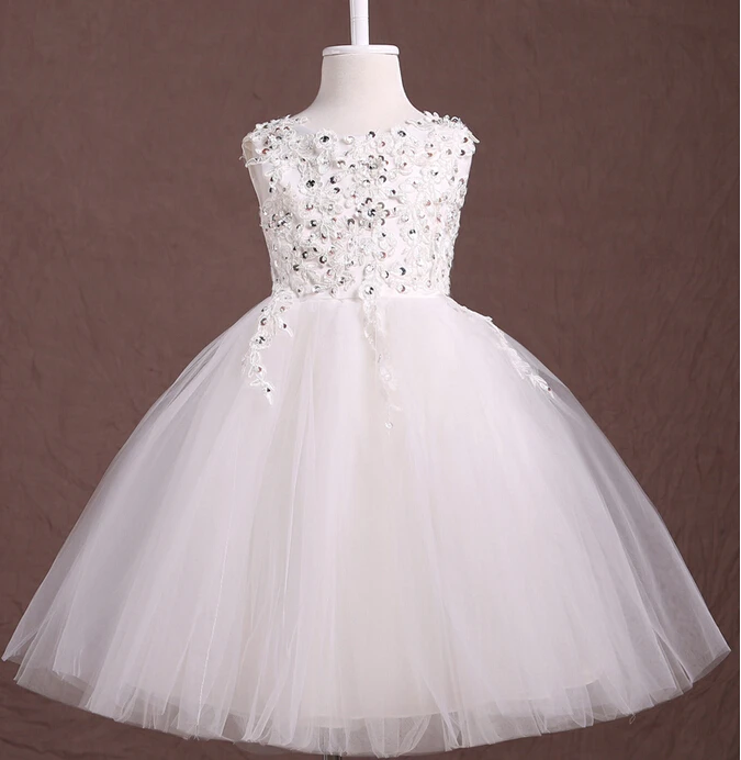 Aliexpress.com : Buy 2015 White Paillette Baby Wedding ...