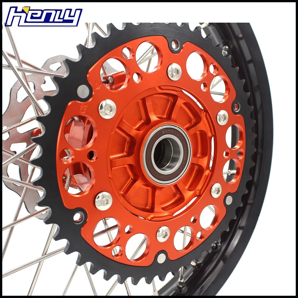 2,15*1" колесо для эндуро мотоцикл задний обод куш привода для KTM SX EXC EXC-F 125 150 200 250 300 350 400 450 500 2003- диск