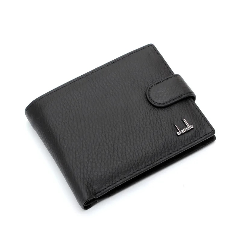 

Men Genuine Leather Wallets Brand Luxury Short Wallet Slim Coin Male Purses Money Clip Men’s Credit Card Portomonee Carteria sac