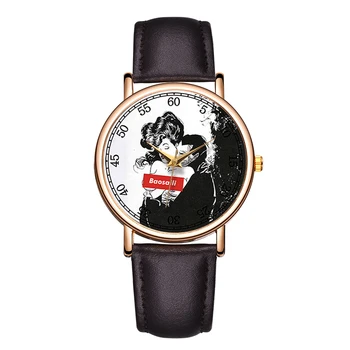 

Fashion Couple Watch Casual Lovers Wrist Watches Men Watches Women Wrist Watches High Quality Genuine Leather Strap Unisex Clock