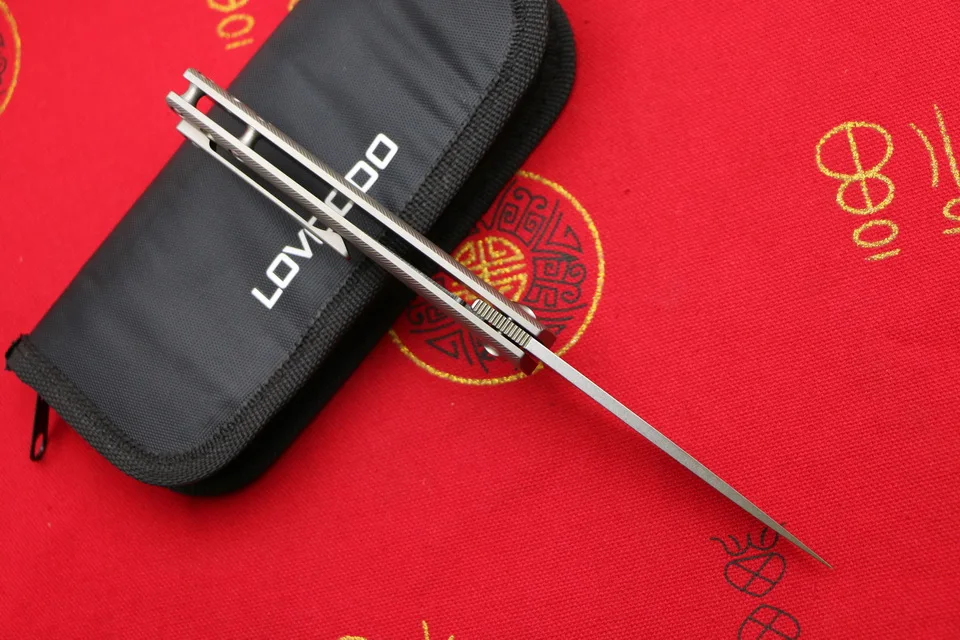 LOVOCOO A06 9cr18mov лезвие titanium ручка Флиппер складной нож для отдыха на открытом воздухе, для кемпинга, охоты, карманный тактический фрукты Ножи EDC инструменты