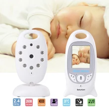 BabyKam Wireless Video Baby Monitor 2.0 inch LCD Bebe English Menu with Intercom IR Nightvision Lullabies Temperature Indicator