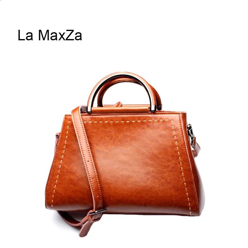 

La MaxZa China Wholesale High Quality Luxury Design Lady Handbag Womens Stylish Top Handle Tote Genuine Leather Handbag