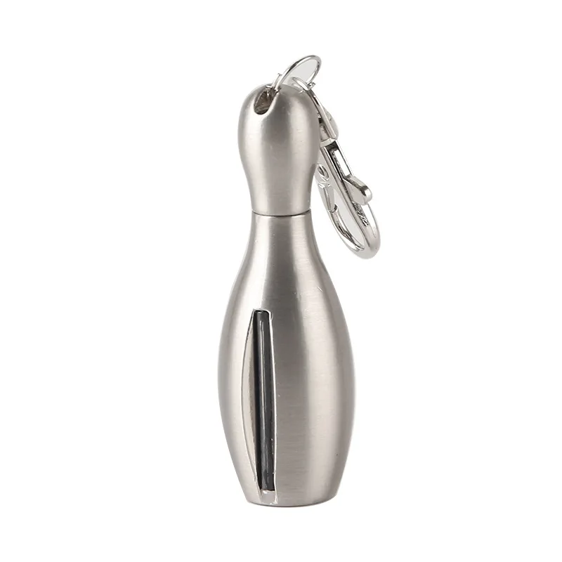 

Keychain Flint Fire Starter Shell Matches Key Chain Portable Bowling Survival Tool Lighter Kit for Outdoor Survival Tool