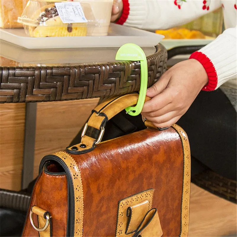 Travel Portable Plastic Bag Hook For Hanging Decorative Table Purse Travel Portable Plastic Bag Hook For Hanging Decorative Table Purse Hooks Wall Hanger Holder Handbag Decoration In Rails From Home