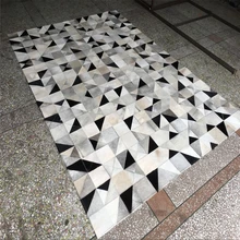 Высококачественный коврик ручной работы из воловьей кожи ковбойские шкуры на волосах лоскутные ковры из коровьей кожи, настраиваемый размер/цвет