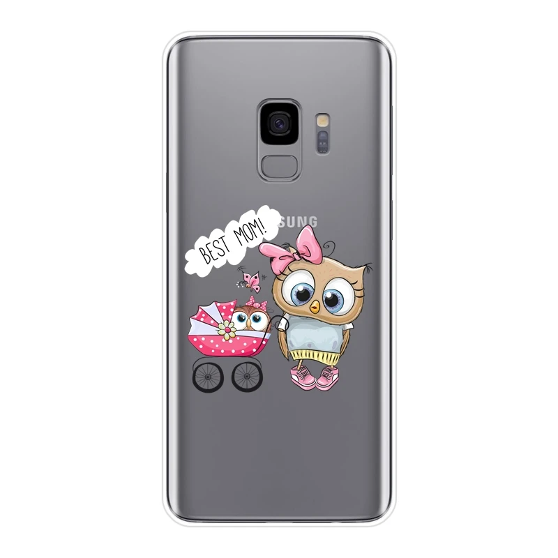 Мягкий силиконовый чехол для телефона Samsung Galaxy S5 S6 S7 Edge S8 S9 Plus задняя крышка с
