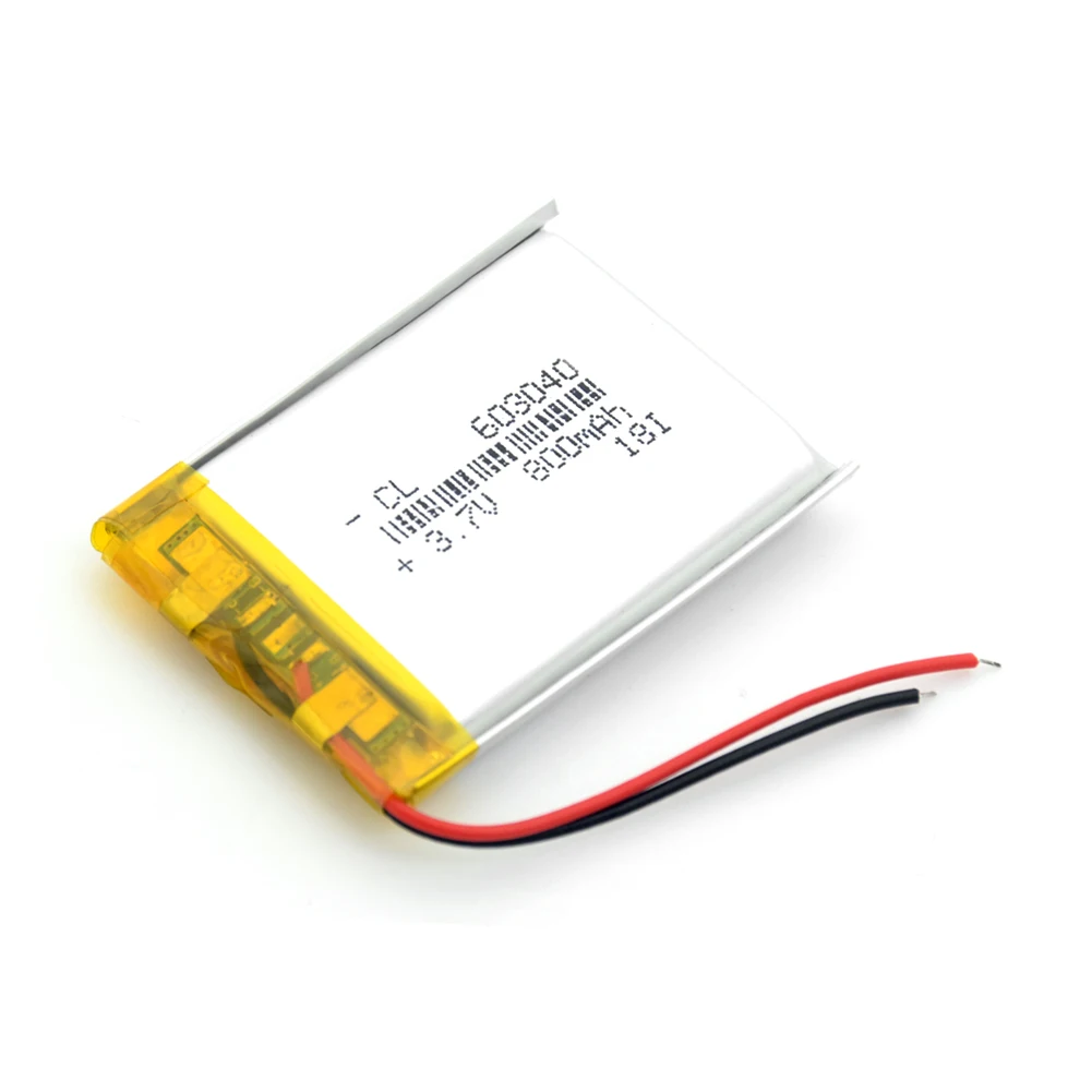 3,7 V 800 mAh 603040 литий-ионная Lipo Батарея литий-полимерный Li-Po Li ion литий-полимерный аккумулятор ячейки для Динамик gps-сигнализация MP3 MP4 игрушка DIY