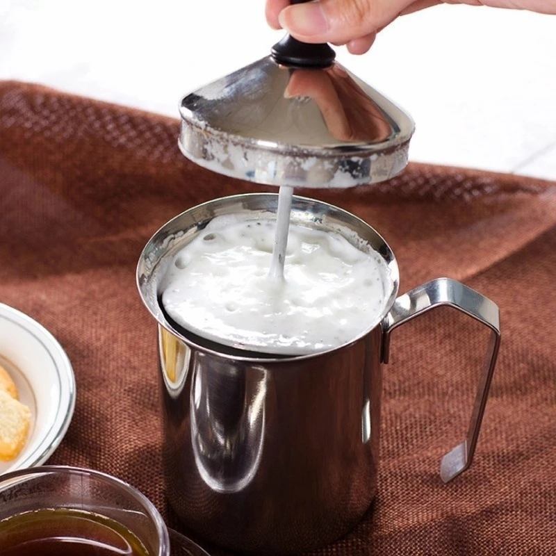 Ручной молочный Френч-пресс для приготовления кофе из нержавеющей стали ручной насос молочный пенообразователь ручной молочный кувшин
