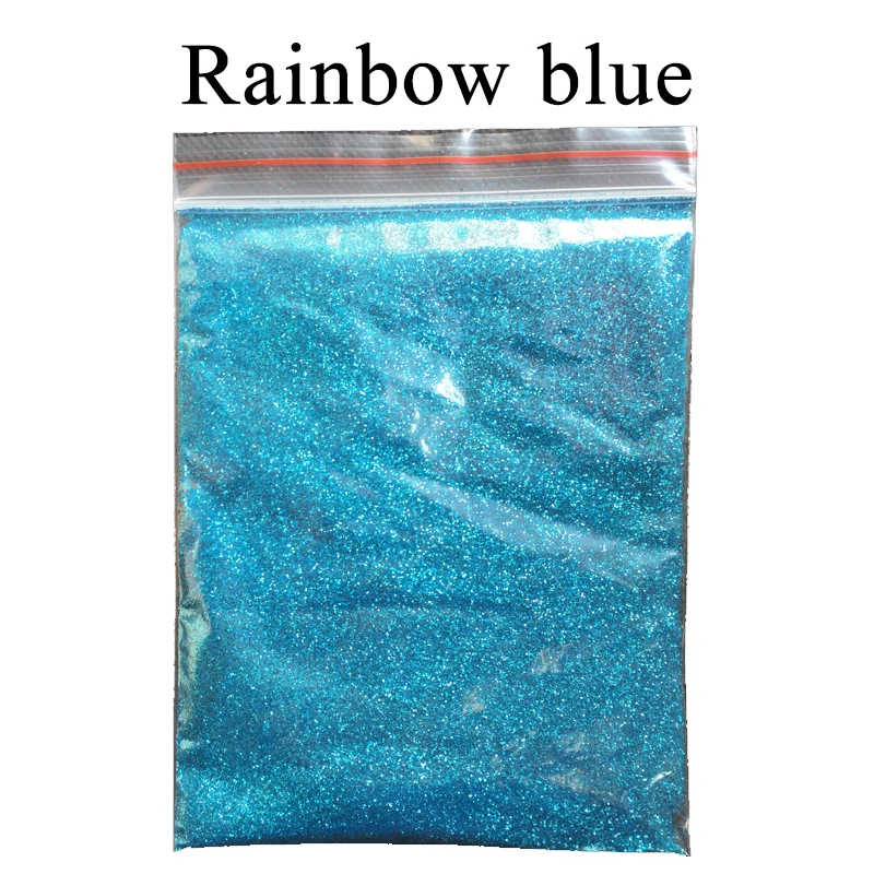 

14 Rainbow-Blue Glitter powder paint coating Automotive Coatings ceramic art crafts coloring dye 50g per pack
