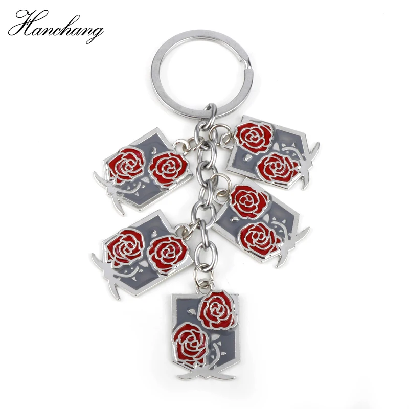 HANCHANG Jewelry аниме атака на Титанов Крылья Свободы красная роза Фигурки игрушки