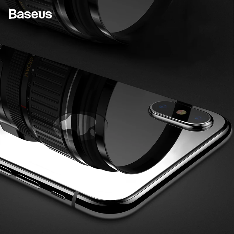

Baseus 0.3mm Back Screen Protector For iPhone X 9H Back Tempered Glass For iPhoneX Ultra Thin Rear Protective Glass Film Cover