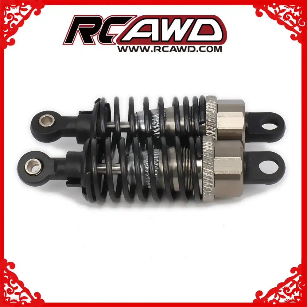 2PCS Metal Shock Absorber Assembled Springs Damper for 1:10 RC Car 68mm Gold Remote Control Car Shock Damper