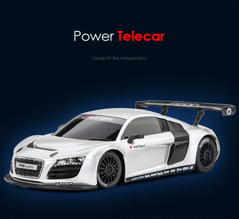 Rastar лицензированный R/C 1:24 AUDI R8 rc Дрифт Авто гоночная модель автомобиля 46800