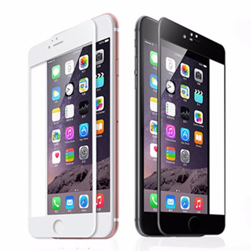 Защитное стекло для iphone 7, Защитное стекло для iphone 7 plus, 5D покрытие, закаленное стекло 6, 8 x, защитная пленка для экрана 6, 8 Plus