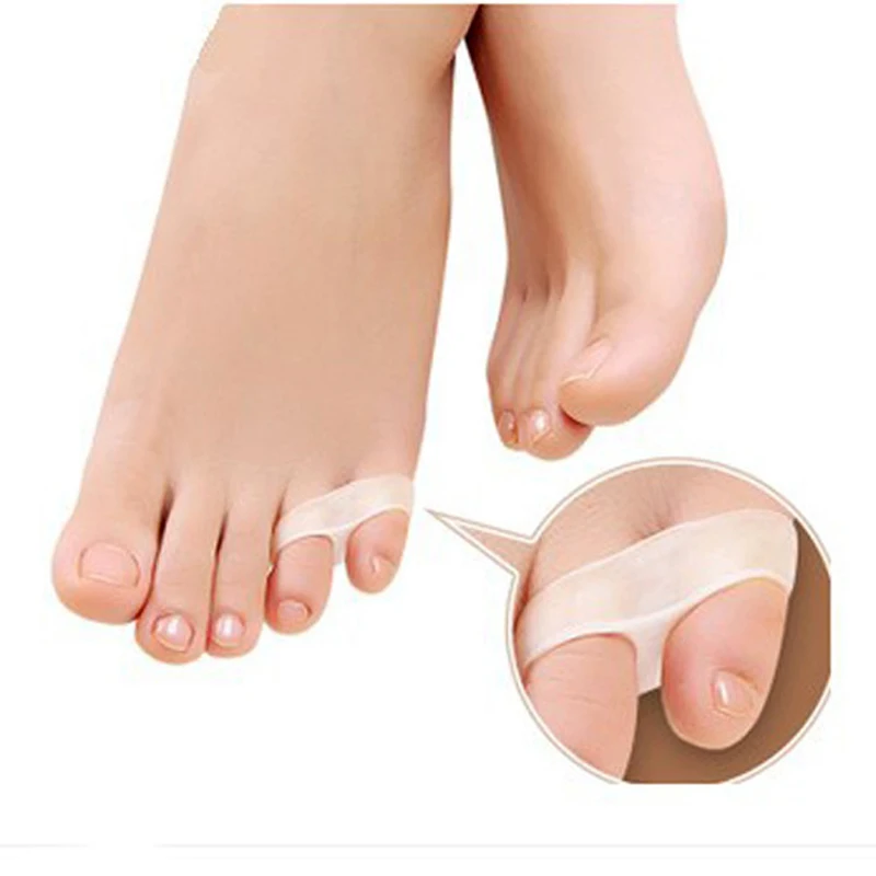 

4Pair Silicon Toe Separators Protector Straightener Bunion Toe Seperating Foot Care Tool Eases Foot Pain Thumb Valgus Corrector