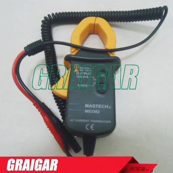 MASTECH MS3302 AC Current 0.1A-400A Clamp Meter Transducer True RMS Free Shipping MASTECH MS3302 AC Current 0.1A-400A Clamp Meter Transducer True RMS Free Shipping