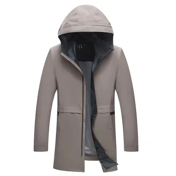 

2019 Spring New Long Excellent Quality Hooded Chaqueta Hombre