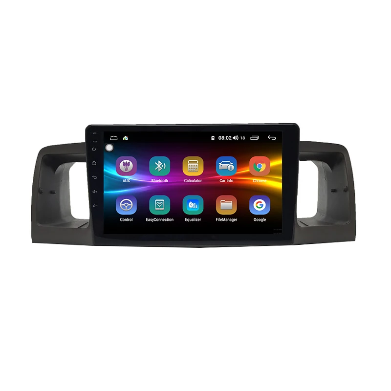 Best Android 9.0 8-core 4/64G gps coche navigation radio android for 10-12 BYD F3/07-12 TOYOTA Corolla E120 1