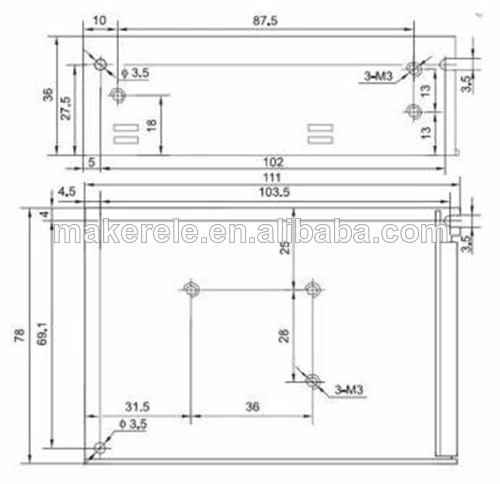 Мини-блок питания 110 V 220 V AC до В 15 В DC 50 Вт MS-50-15 CE утвержден Один выход импульсный источник питания светодио дный AC к DC Smps