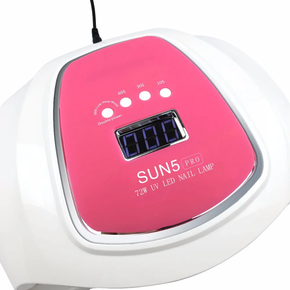  72W UV LED Nail Lamp SUN5 PRO Two Hand Lamp For Manicure 36 Pcs Led Beads Nail Dryer For Curing Nai