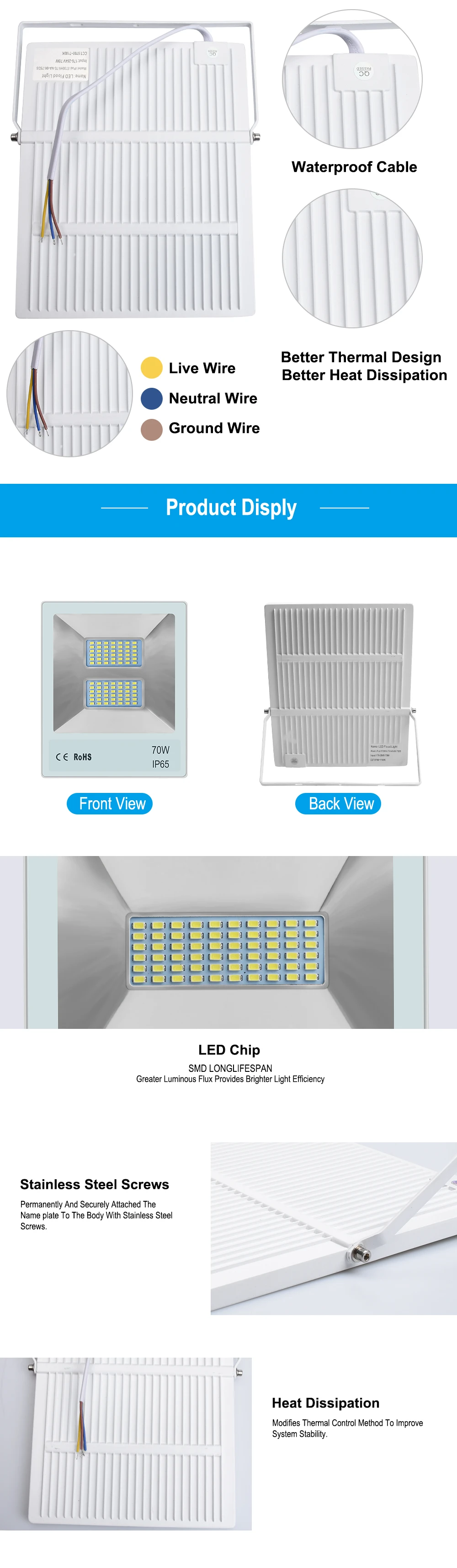 Светодиодный светильник variabile di Inondazione Esterna lights50W 100W condotto Il Proiettore Illuminazione Esterna Paesaggio для улицы сада