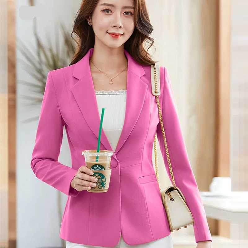 

Ladies Blazers Long Sleeve Blaser Women Suit jacket Female Feminine Blazers Femme spring/autumn Blazers women slim jacket