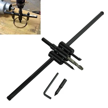 

30-300mm DIY Tool Kit Hole Saw Adjustable Drill Bit Wood Circle Cutter Power Rotary Tool Accessories