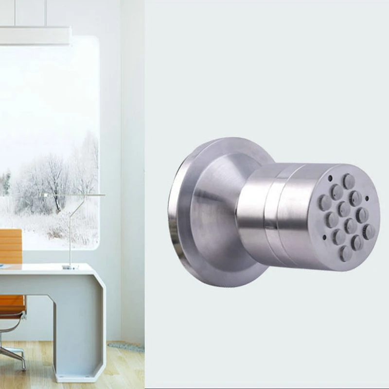 Keyless Digital Electronic Entry Security Safety Door Lock Locker Silver Code Lock 6
