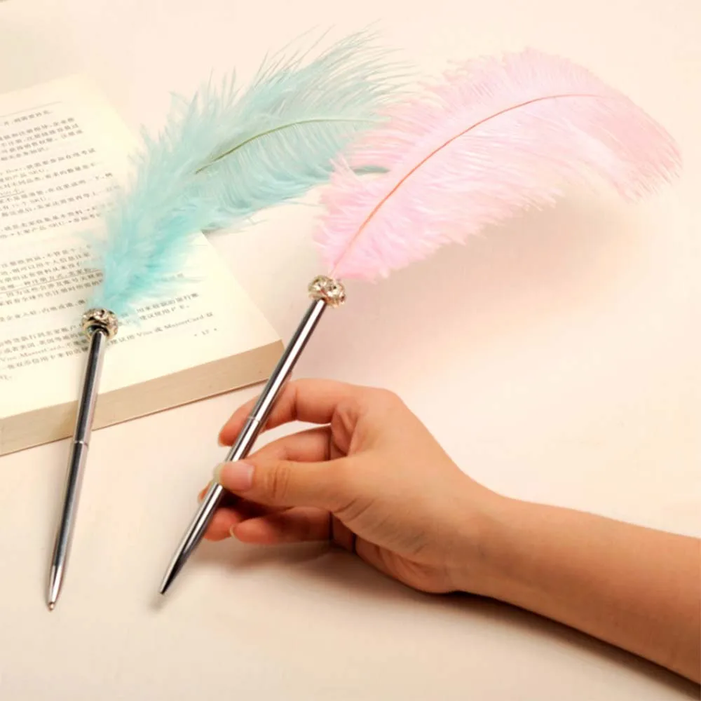 Красивые перьевые ручки, шариковая ручка для письма, школьные офисные принадлежности, канцелярские товары, дешевые товары, милая Ручка Kawaii
