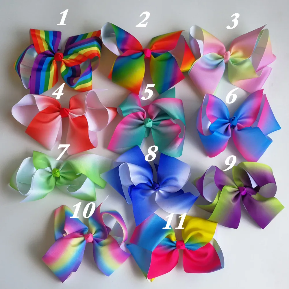 Least JOJO 8'' grosgrain ribbon hair bows With alligator hair clips