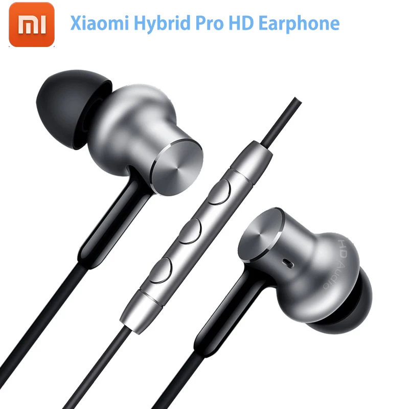 Фирменные оригинальные наушники Xiaomi Hybrid Pro HD с двойным динамическим и