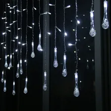 Праздник капли воды светодиодный струнные светильники для внутреннего открытый сады Рождество christimas вечерние светодиодный свет