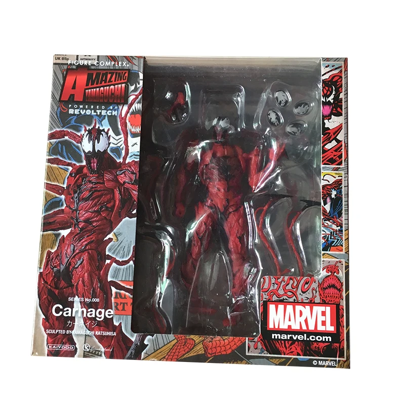 Удивительный Красный Карнаж Yamaguchi Revoltech серии № 008 Фигурки Коллекция Модель игрушки подарок