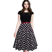 New Summer Fashion Women Tropical Swing A-line Dresses Elegant Short Sleeve Round Neck Fresh Floral Print Patchwork Dress A009