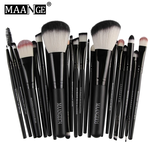 22pcs Woman's Beauty Makeup Brushes Eyebrow Eyeshadow Loose Powder Contour Blush Brush Cosmetic Make Up Tool Makeup Accessories 2