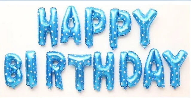 13 шт./компл. набор воздушных шаров на день рождения с надписями из фольги баллоном