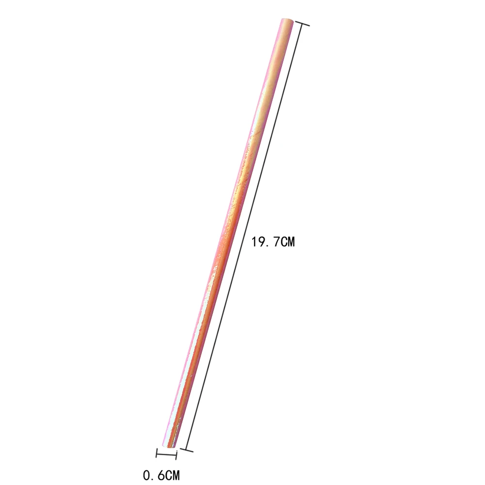125 шт Переливающаяся бумага соломинки пастельные розовые Аква белые зеленые цвета для русалки Единорог для вечеринки тема мерцающие соломинки